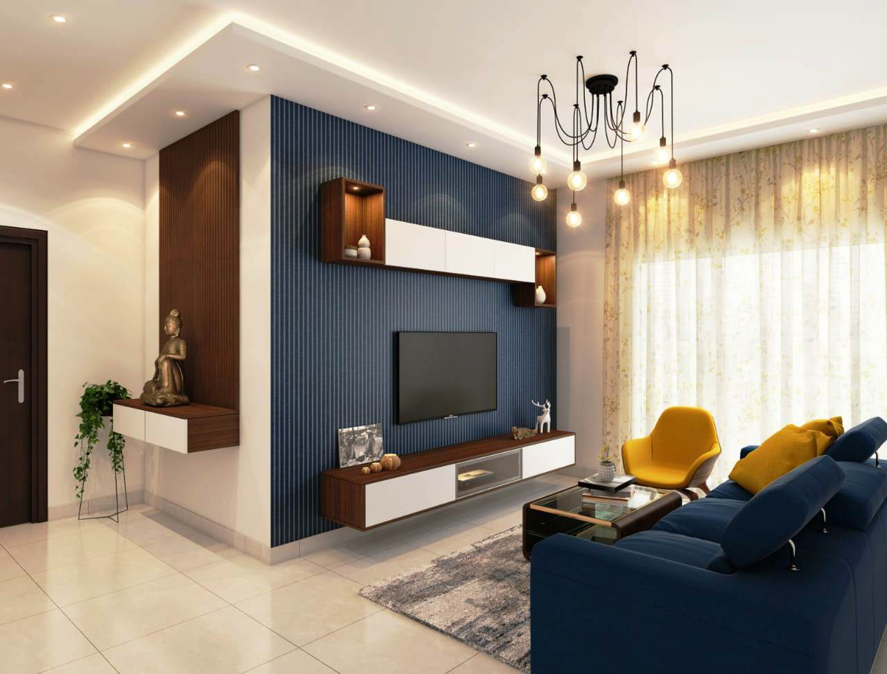 Small wooden almirah interior work by carpenter in Ahmedabad